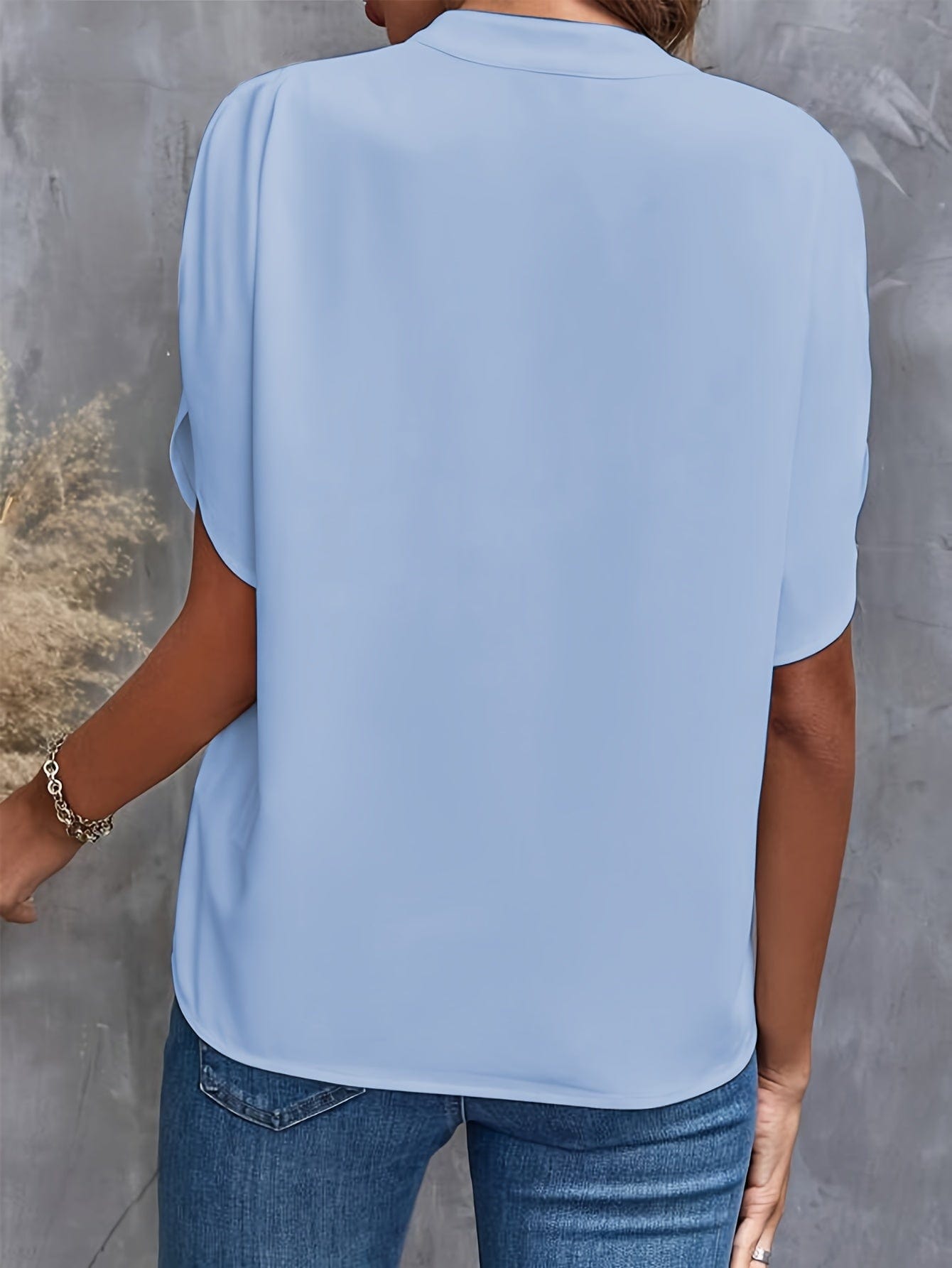 Eliana gedrapeerde blouse
