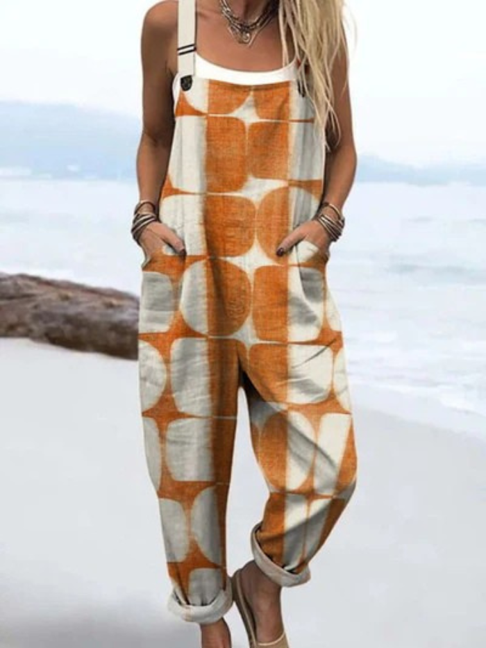 Solea - Lichtgewicht Vintage Jumpsuit