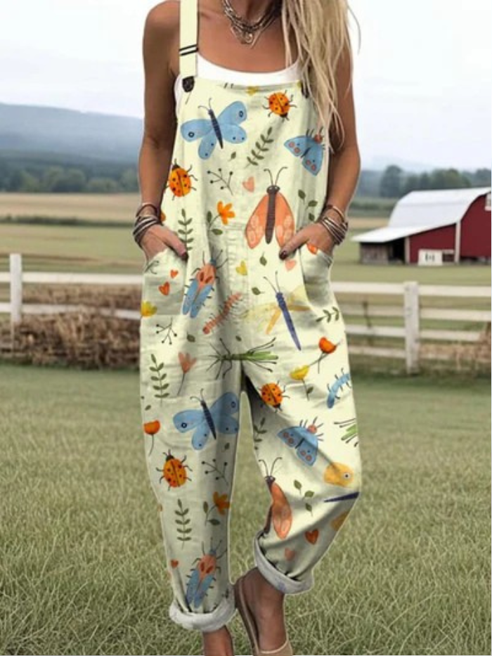 Victoria - Lichtgewicht Vintage Jumpsuit